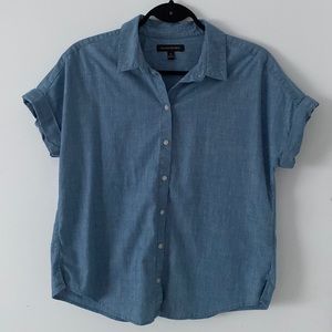 Banana Republic Cotton Short Sleeve Button-Down
